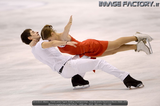 2013-03-01 Milano - World Junior Figure Skating Championships 1539 Alexandra Nazarova-Maxim Nikitin UKR